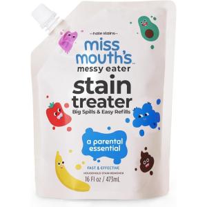 imageMiss Mouths Messy Eater Stain Treater Spray  4oz Stain Remover  Newborn ampamp Baby Essentials  No Dry Cleaning Food Grease Coffee Off Laundry Underwear FabricRefill Pouch