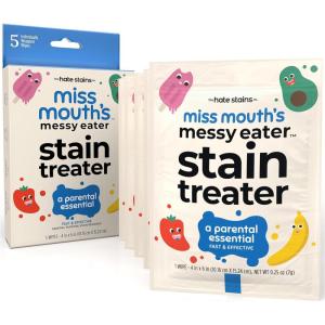 imageMiss Mouths Messy Eater Stain Treater Spray  4oz ampamp 10 Wipes Stain Remover  Newborn ampamp Baby Essentials  No Dry Cleaning Food Grease Coffee Off Laundry Underwear Fabric5 Count Pack of 1