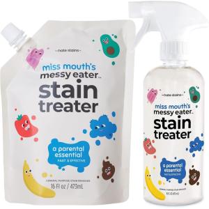 imageMiss Mouths Messy Eater Stain Treater  16oz Spray and 16oz Refill Pouch