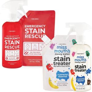 imageMiss Mouths Messy Eater Stain Treater and Emergency Stain Rescue 16oz Bottle and Refill Bundle