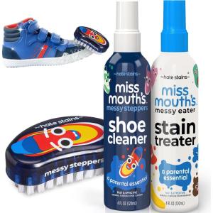 imageMiss Mouths Messy Eater Stain Treater and Messy Steppers Shoe Cleaner Magic Duo and Shoe Cleaning Brush