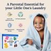 image:imageMiss Mouths Messy Eater Laundry Detergent Sheets  120 Loads Travel Friendly Detergent Sheets  Hypoallergenic Sensitive Skin Safe Pediatrician and Dermatologist Tested Fragrance Free60 loads pack of 1