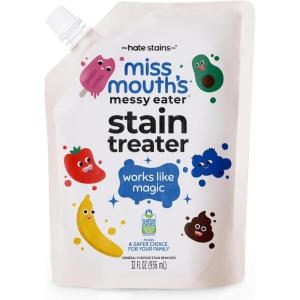 image:imageMiss Mouths Messy Eater Stain Treater Spray  Stain Remover  Newborn amp Baby Essentials  2Pack of 16oz Stain RemoverXL Refill Pouch