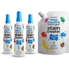 image:imageMiss Mouths Messy Eater Stain Treater Ultimate Refill Bundle  4oz 3Pack Spray amp 16oz Refill Pouch  Laundry Spot Cleaner for Baby Clothes amp Fabric